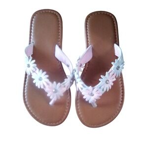 Daisy Flower Thong Sandals Girls (1-2)  Casual Summer Beach Shoes